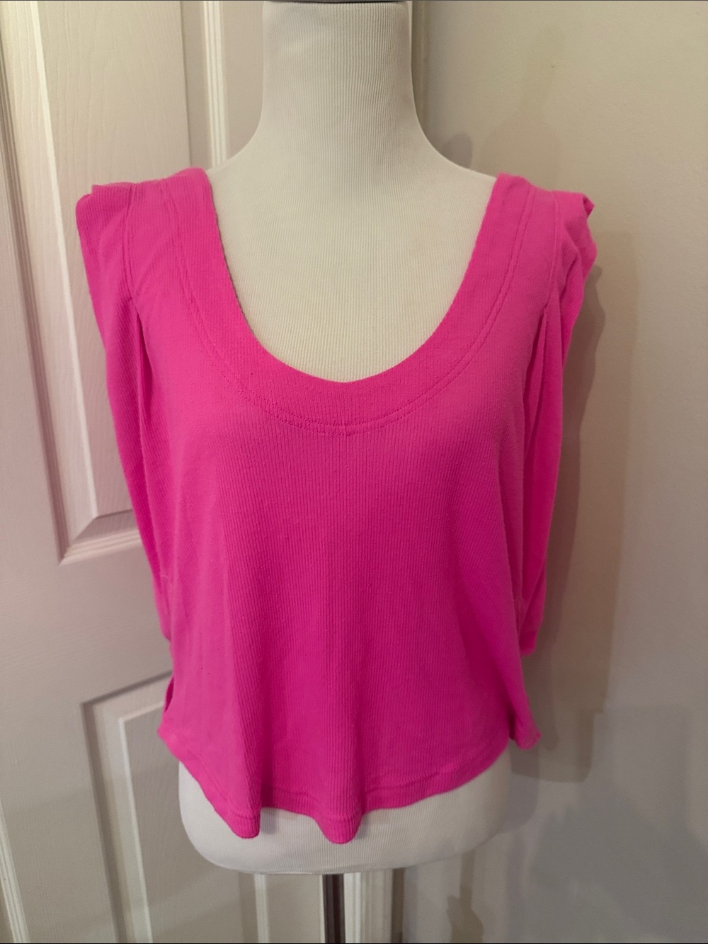 FP Movement by Free People Hot Pink Scoop Neck Tank